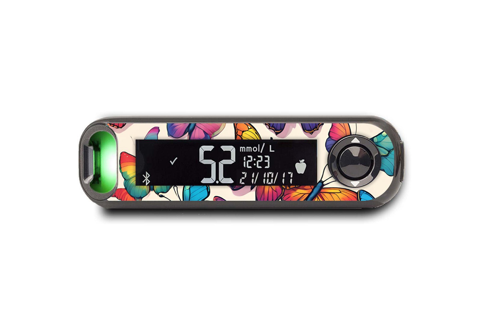 Colourful Butterflies Sticker for Novopen 4, 5, 6, or Echo diabetes supplies and insulin pumps