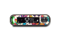 Colourful Butterflies Sticker for Novopen 4, 5, 6, or Echo diabetes supplies and insulin pumps