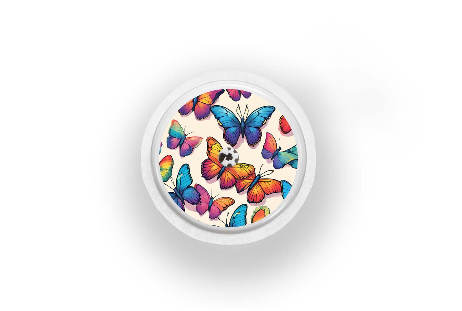 Colourful Butterflies Sticker for Novopen 4, 5, 6, or Echo diabetes supplies and insulin pumps