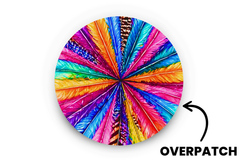 Colourful Feathers Patch for Generic Overpatch diabetes supplies and insulin pumps