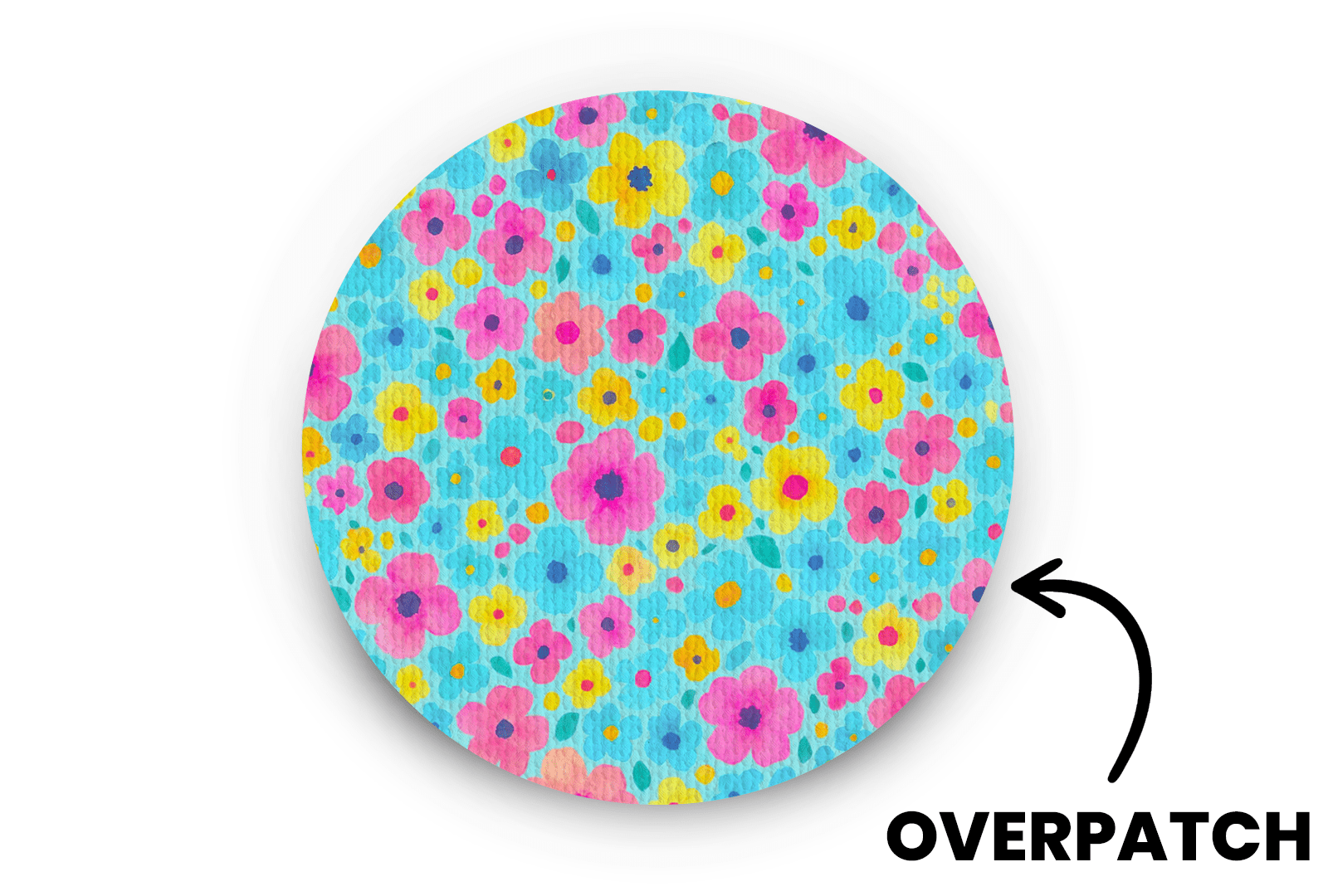 Confetti Flowers Patch for Overpatch diabetes supplies and insulin pumps
