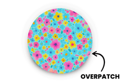 Confetti Flowers Patch for Overpatch diabetes supplies and insulin pumps