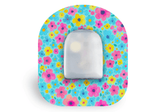 Confetti Flowers Patch - Omnipod for Single diabetes supplies and insulin pumps