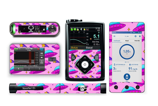 Cosmic Cuteness Sticker for Novopen 4, 5, 6, or Echo diabetes supplies and insulin pumps