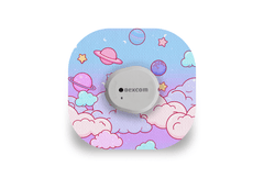 Cosmic Clouds Patch - Dexcom G7 / One+ for Single diabetes supplies and insulin pumps