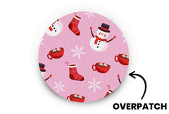Cosy Christmas Patch - Overpatches for Single diabetes supplies and insulin pumps