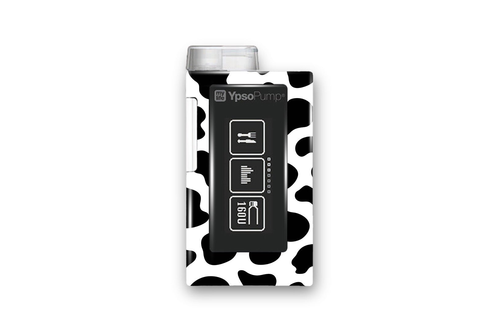Cow Print Sticker for Novopen 4, 5, 6, or Echo diabetes supplies and insulin pumps