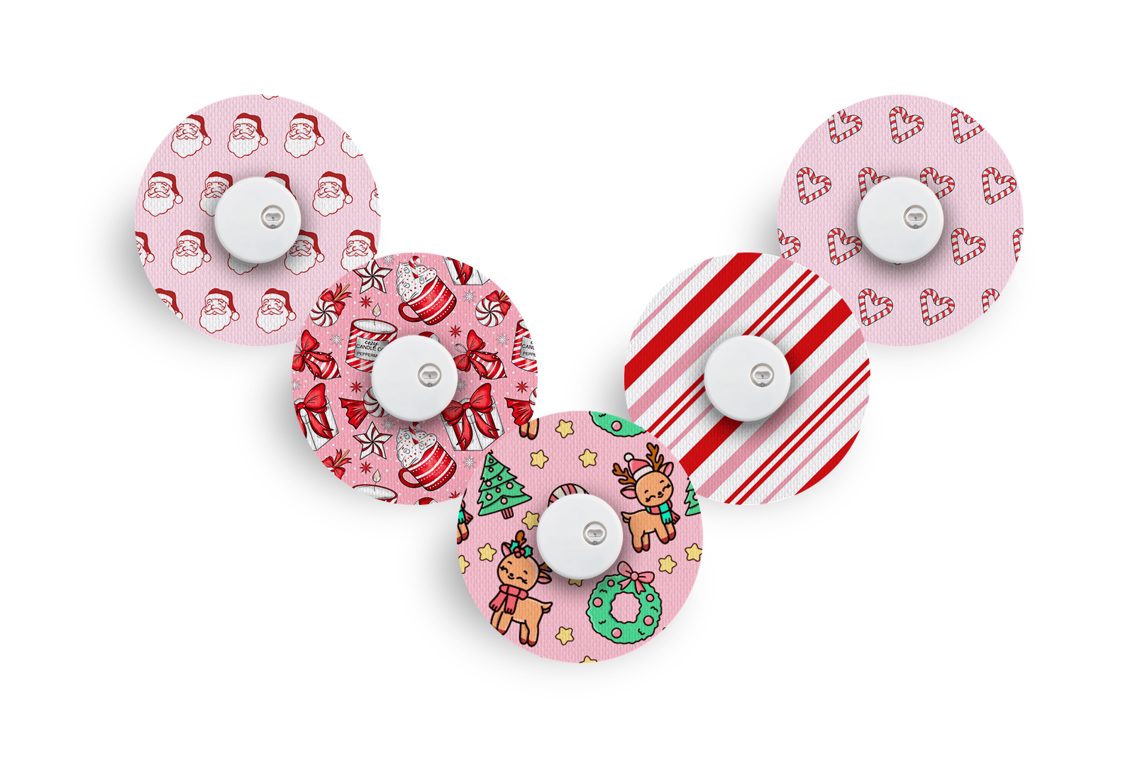 Cute Christmas Patch Pack for Libre 3 diabetes supplies and insulin pumps