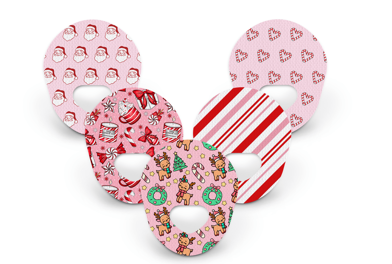 Cute Christmas Patch Pack for Guardian Enlite diabetes supplies and insulin pumps