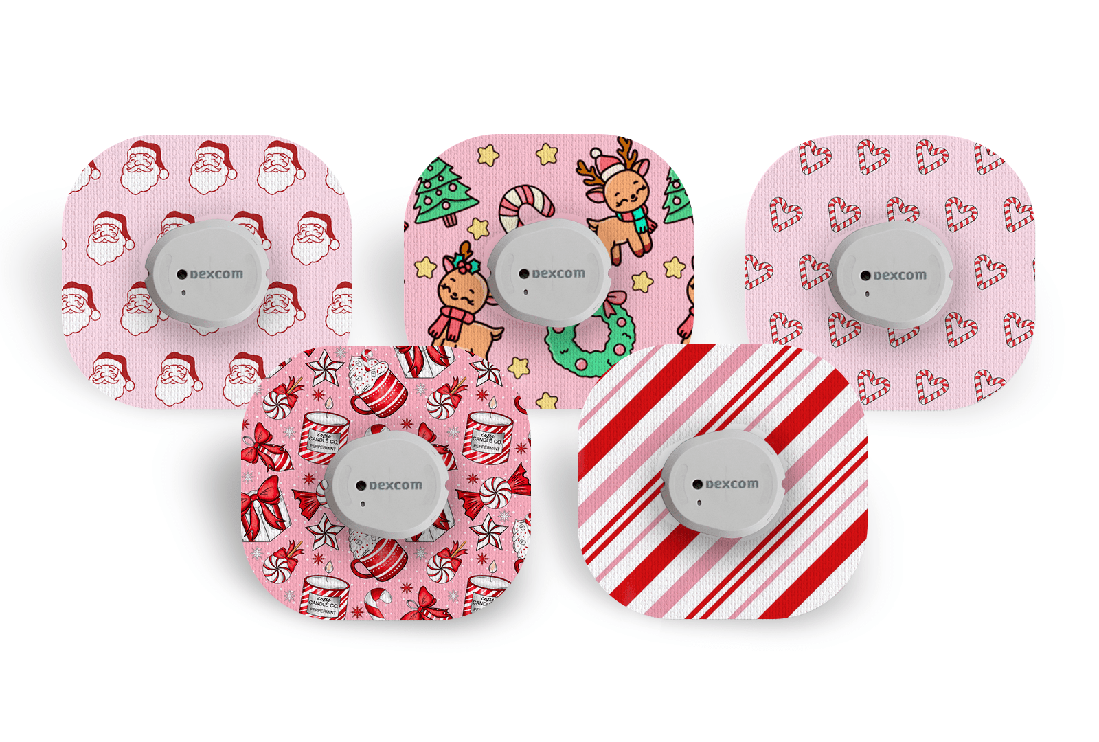 Cute Christmas Patch Pack for Dexcom G7 / One+ diabetes supplies and insulin pumps