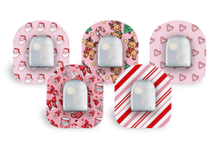 Cute Christmas Patch Pack for Omnipod diabetes supplies and insulin pumps