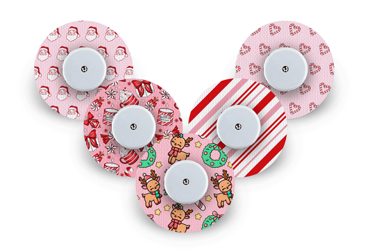 Cute Christmas Patch Pack for Freestyle Libre diabetes supplies and insulin pumps