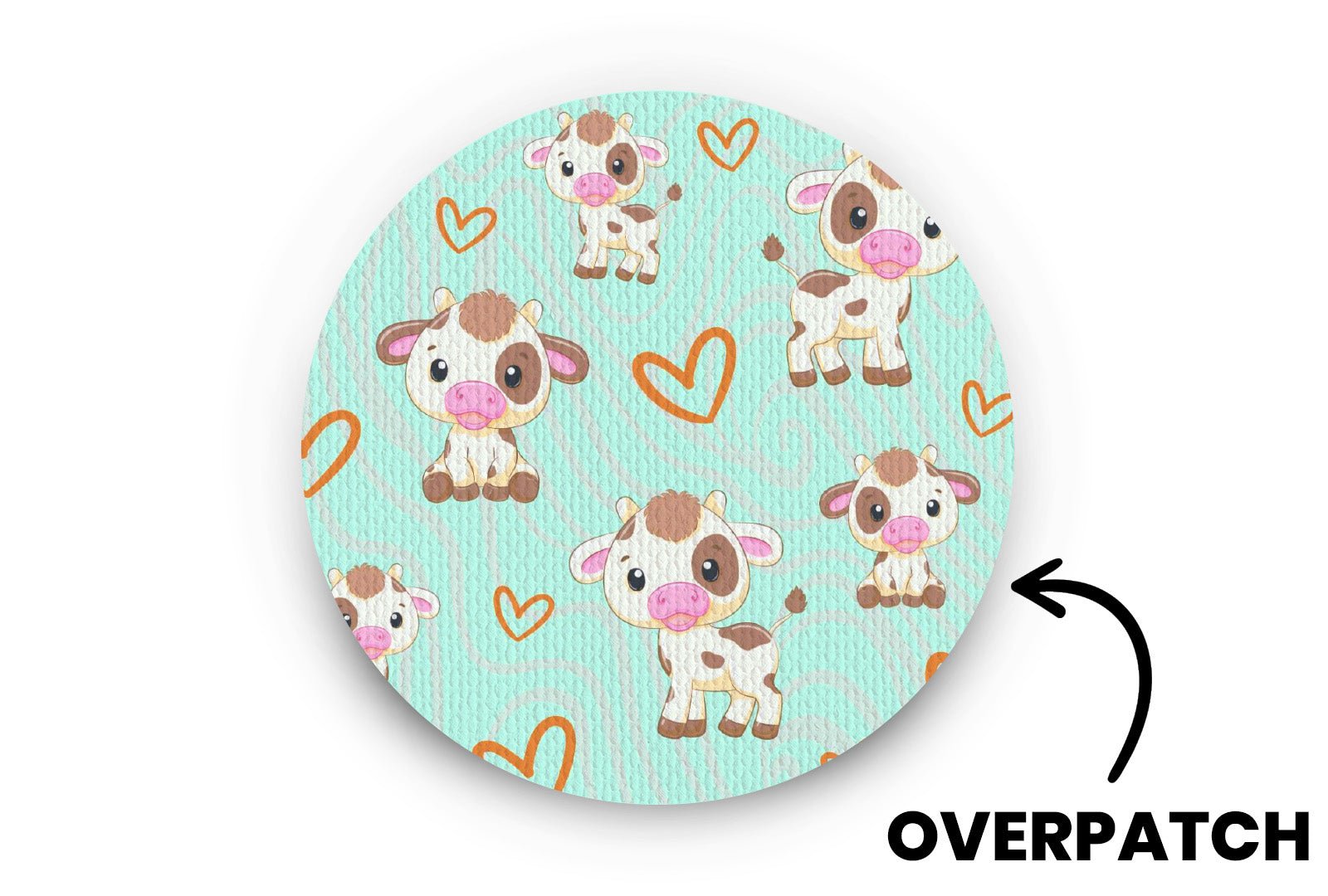 Cute Cows Patch - Overpatches for Single diabetes supplies and insulin pumps