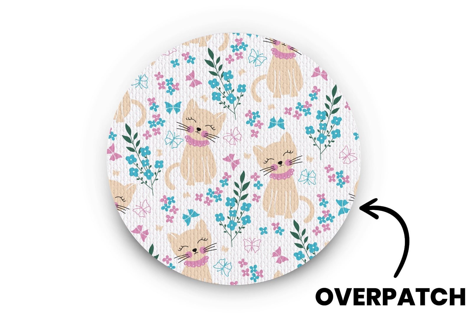 Cute Kitten Patch - Overpatches for Single diabetes supplies and insulin pumps