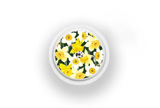 Daffodil Sticker for Novopen 4, 5, 6, or Echo diabetes supplies and insulin pumps