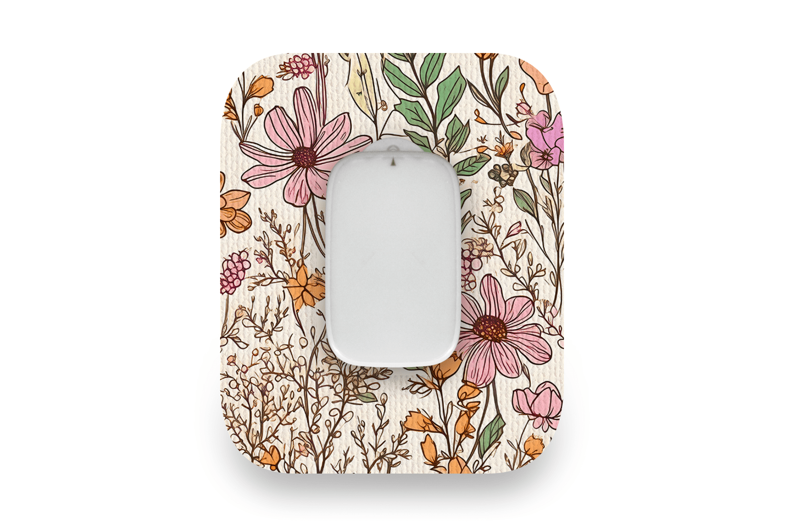 Dainty Daisies Patch for Medtrum CGM diabetes supplies and insulin pumps