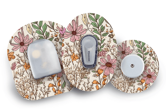 Dainty Daisies Patch for Freestyle Libre 2 diabetes supplies and insulin pumps