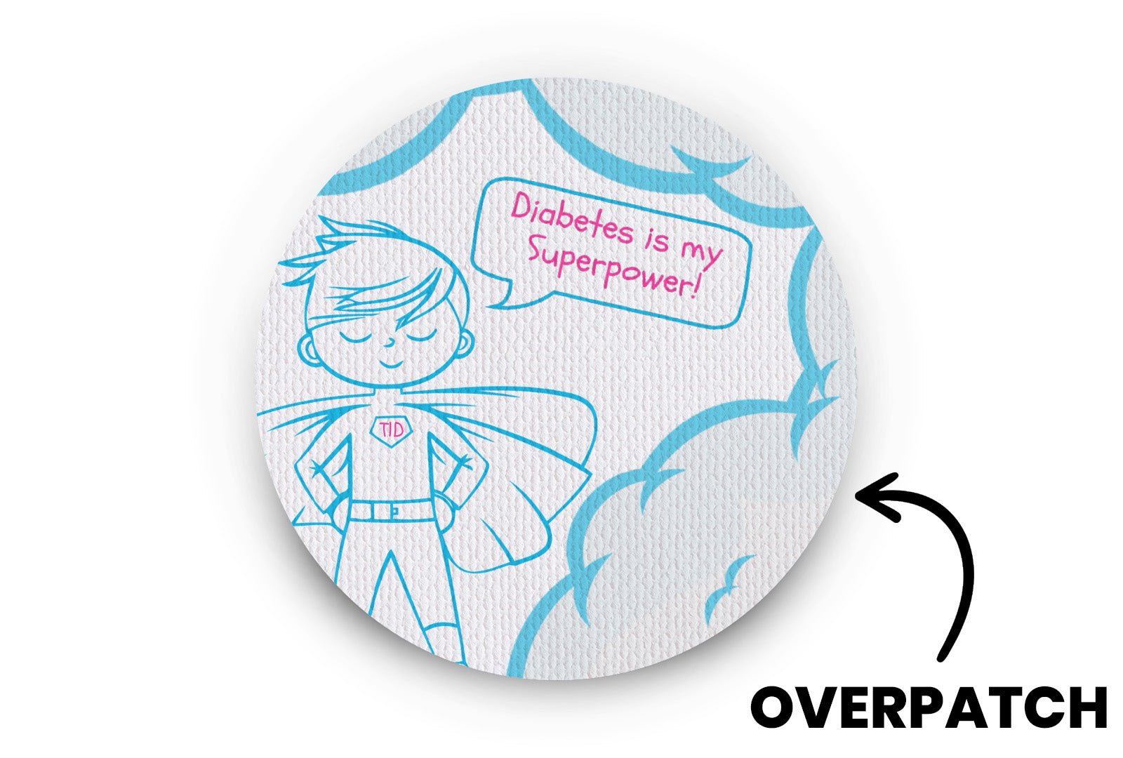 Diabetes Is My Superpower Patch - Overpatches for Single diabetes supplies and insulin pumps