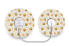 Don't Worry Bee Happy Patch - Tru - Steel for Single diabetes supplies and insulin pumps