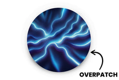 Electric Blue Patch - Overpatches for Single diabetes supplies and insulin pumps