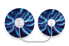 Electric Blue Patch - Tru - Steel for Single diabetes supplies and insulin pumps