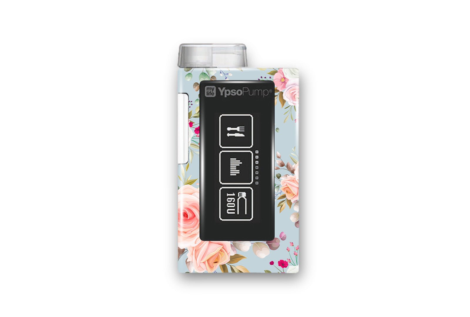 Elegant Flowers Sticker for Freestyle Libre 1, 2, or 2+ diabetes supplies and insulin pumps
