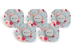 Elegant Roses Patch Pack for Dexcom G7 - 5 Pack diabetes supplies and insulin pumps
