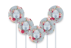 Elegant Roses Patch Pack for Autosoft 90 - 5 - Pack diabetes supplies and insulin pumps