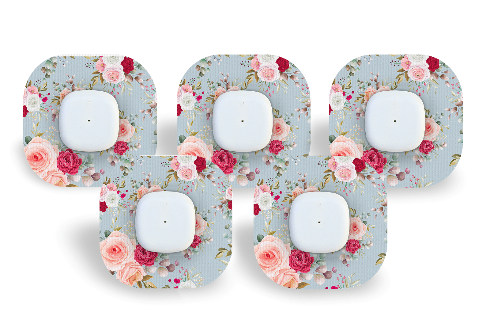Elegant Roses Patch Pack for Simplera - 5 - Pack diabetes supplies and insulin pumps