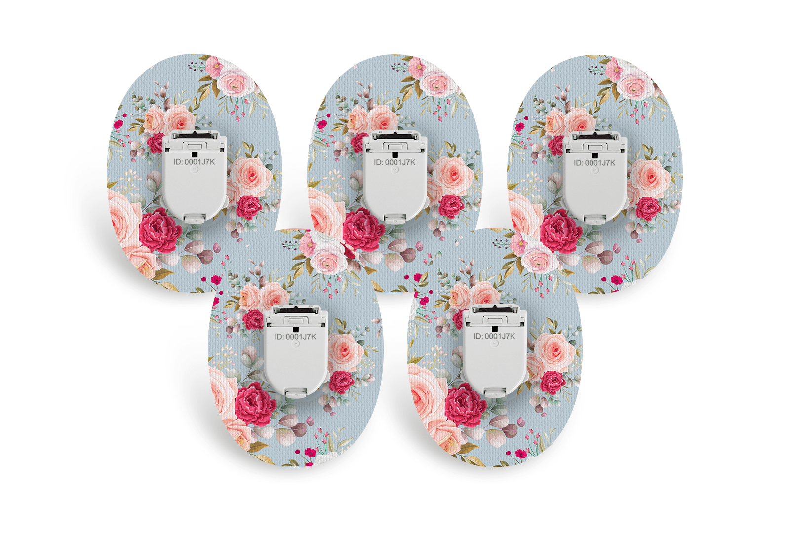 Elegant Roses Patch Pack for Glucomen Day - 5 - Pack diabetes supplies and insulin pumps
