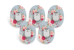 Elegant Roses Patch Pack for Glucomen Day - 5 - Pack diabetes supplies and insulin pumps