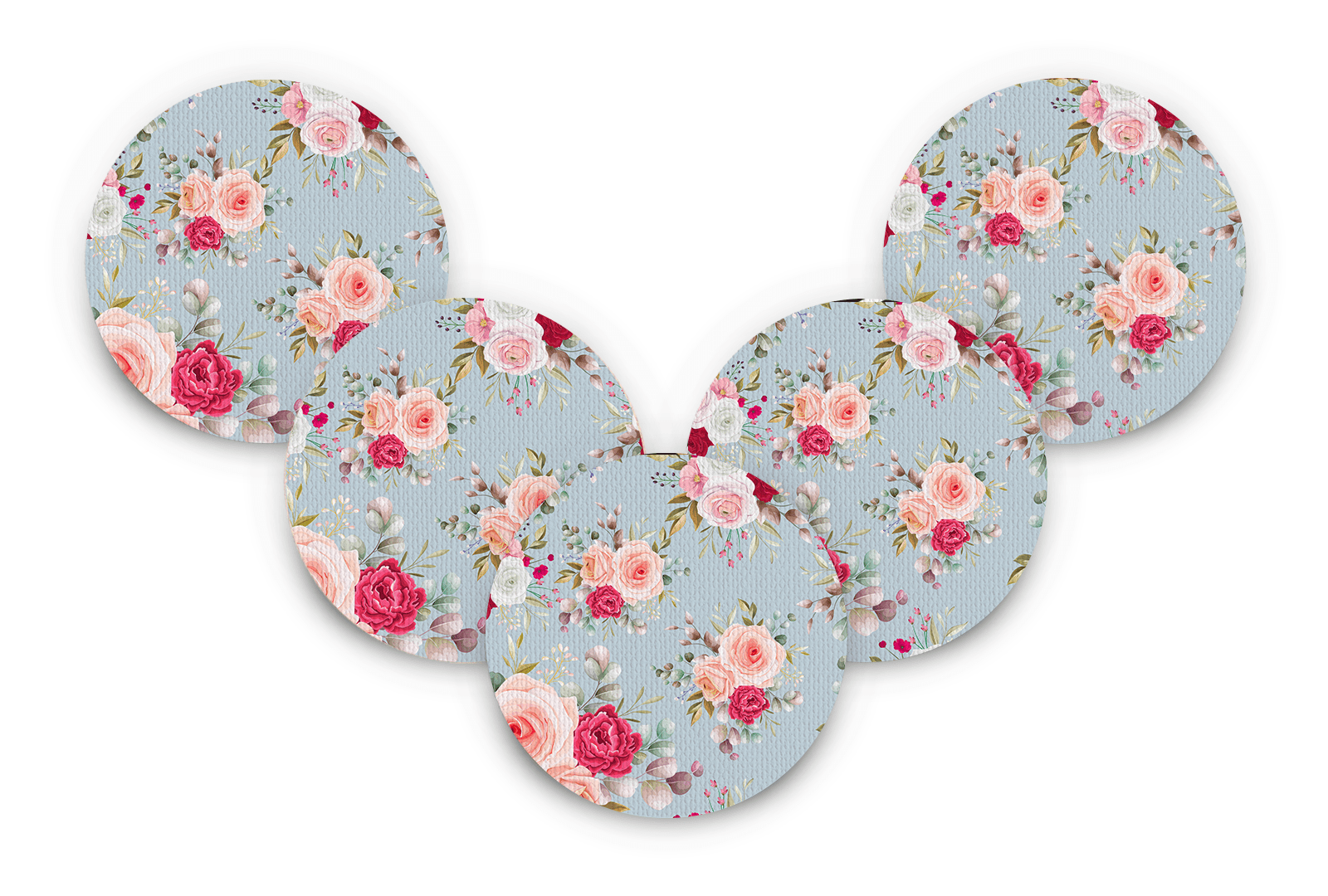 Elegant Roses Patch Pack for Generic Overpatch - 5 Pack diabetes supplies and insulin pumps