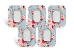 Elegant Roses Patch Pack for Medtrum CGM - 5 - Pack diabetes supplies and insulin pumps