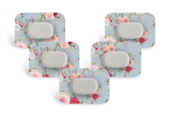 Elegant Roses Patch Pack for GlucoRX Aidex - 5 - Pack diabetes supplies and insulin pumps