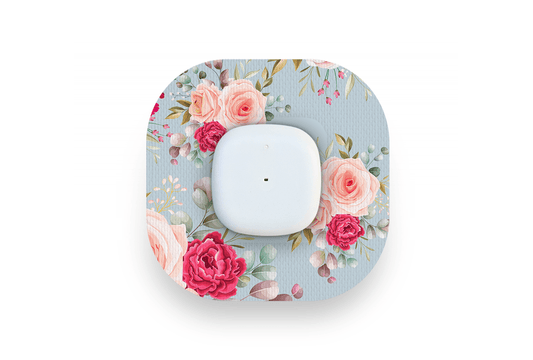 Elegant Roses Patch - Simplera for Single diabetes supplies and insulin pumps