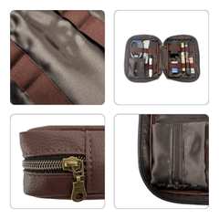 Espresso Luxury T1D Essentials Bag for diabetes supplies and insulin pumps