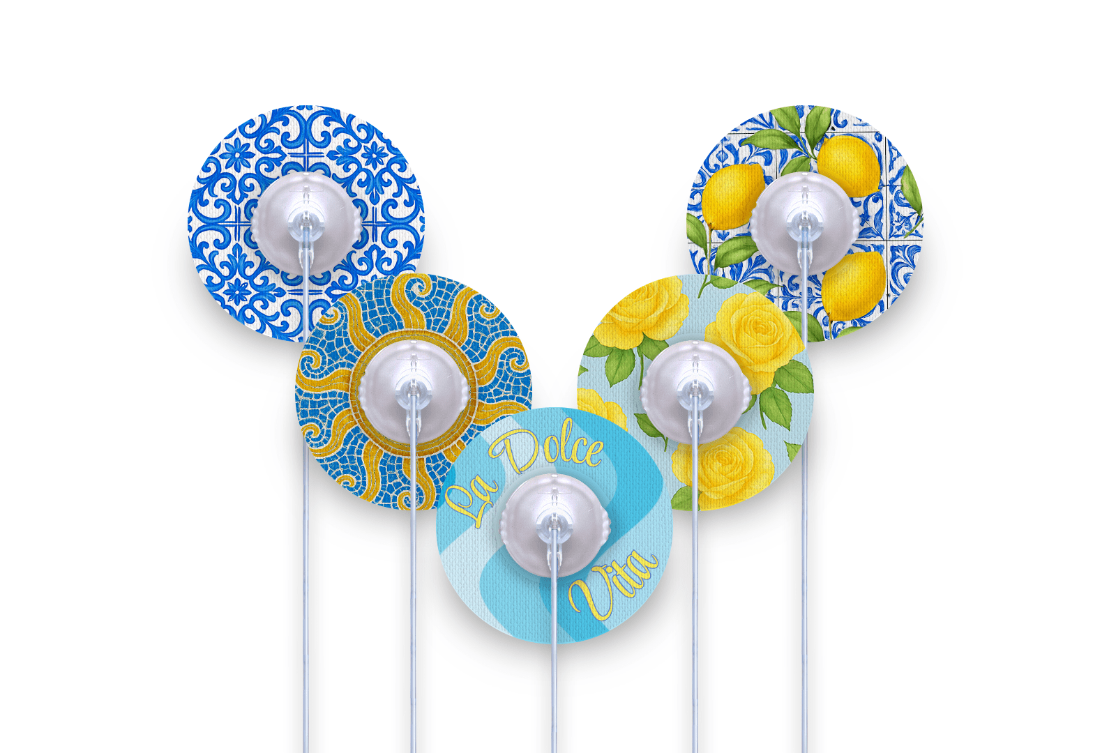 European Summer Patch Pack for Ypsomed Mylife Orbit diabetes supplies and insulin pumps