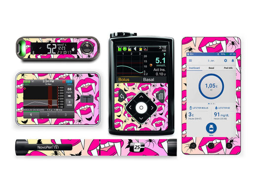 Fabulous Fangs Sticker for Novopen 4, 5, 6, or Echo diabetes supplies and insulin pumps