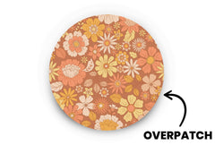 Fall Flowers Patch - Overpatches for Single diabetes supplies and insulin pumps