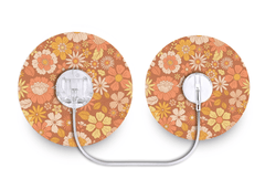 Fall Flowers Patch - Tru - Steel for Single diabetes supplies and insulin pumps