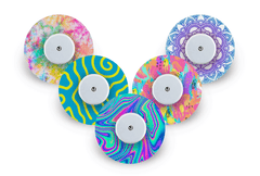 Festival Patch Pack for Freestyle Libre - 5 Pack diabetes supplies and insulin pumps