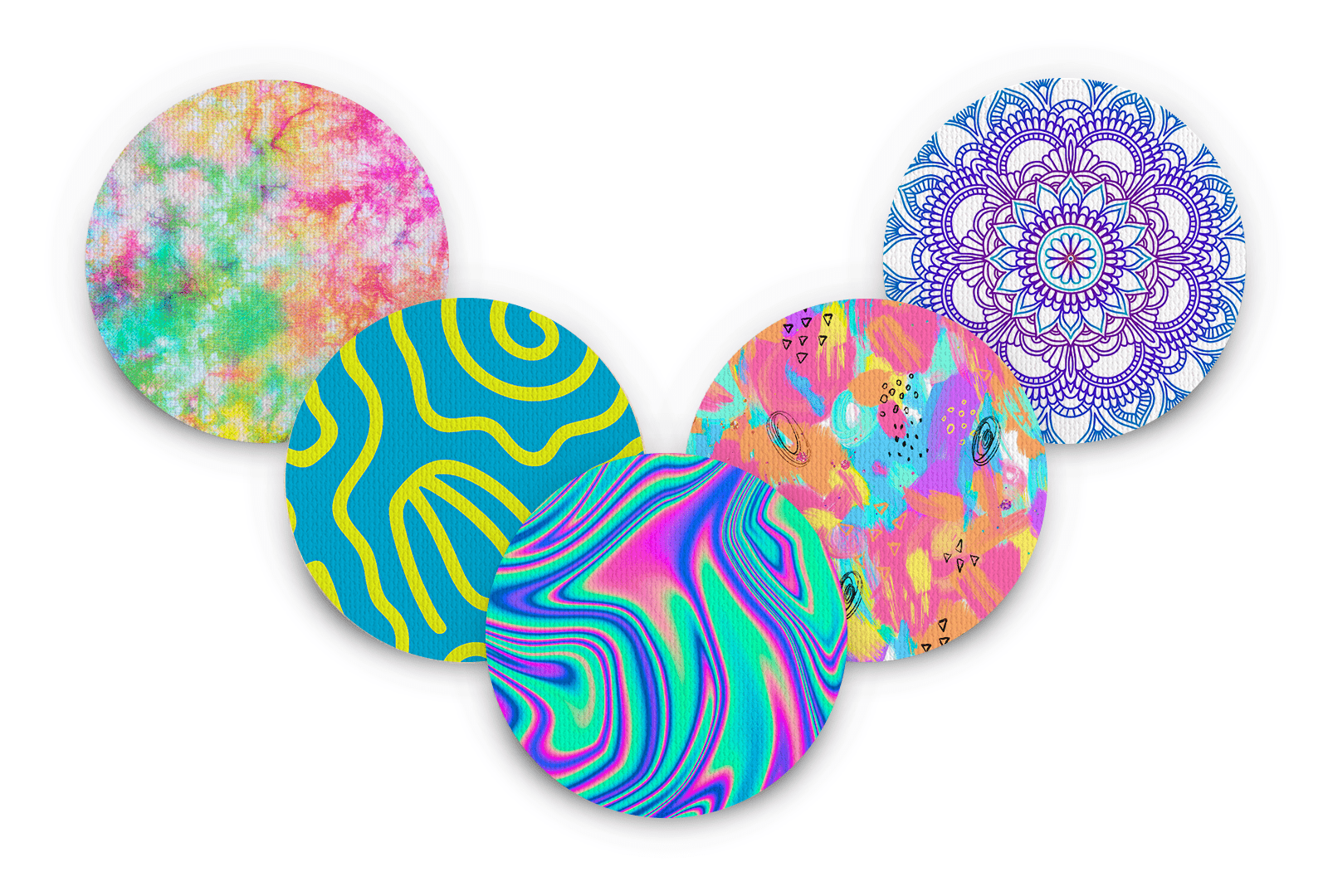 Festival Patch Pack for Generic Overpatch - 5 Pack diabetes supplies and insulin pumps