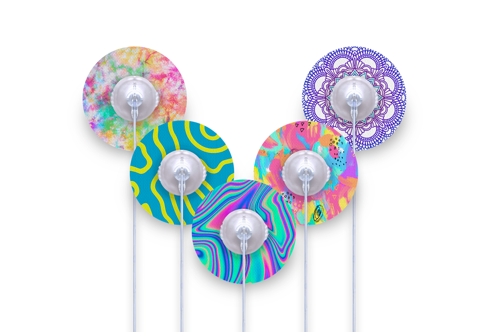 Festival Patch Pack for Omnipod - 5 Pack diabetes supplies and insulin pumps