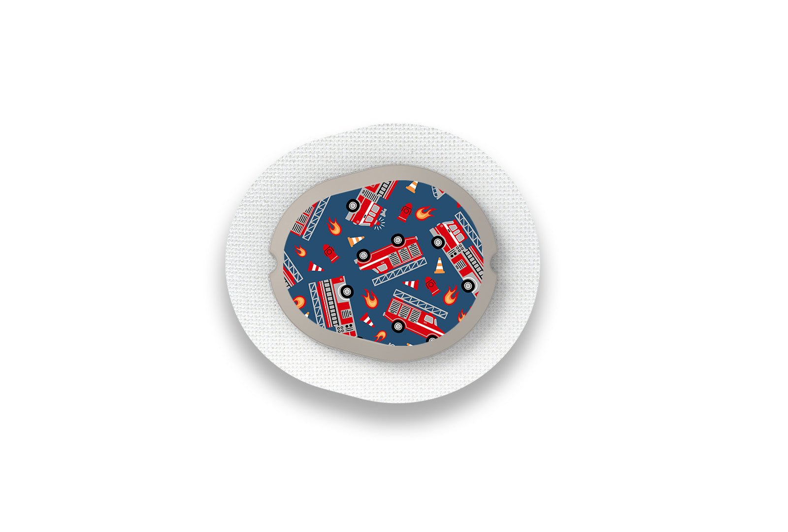 Fire Engine Sticker for Novopen 4, 5, 6, or Echo diabetes supplies and insulin pumps