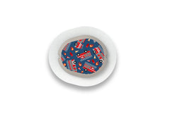 Fire Engine Sticker for Novopen 4, 5, 6, or Echo diabetes supplies and insulin pumps