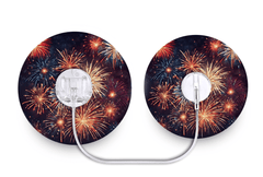 Fireworks Patch - Tru - Steel for Single diabetes supplies and insulin pumps