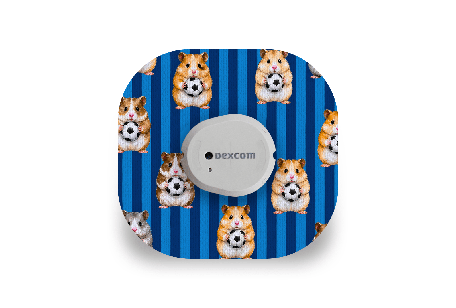 Football Hamsters Patch for Dexcom G7 / One+ diabetes supplies and insulin pumps