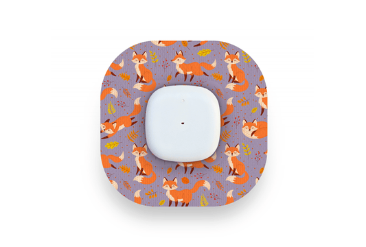 Fox in the Fall Patch - Simplera for Single diabetes supplies and insulin pumps