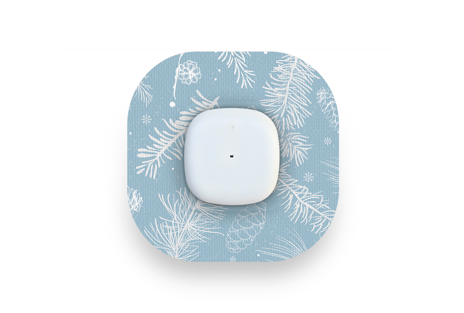 Frosty Feathers Patch - Simplera for Single diabetes supplies and insulin pumps