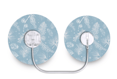 Frosty Feathers Patch - Tru - Steel for Single diabetes supplies and insulin pumps
